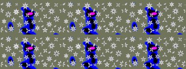 Organik elementler. Suluboya etkisi. Botanik çizim kalıbı. Raster deseni.