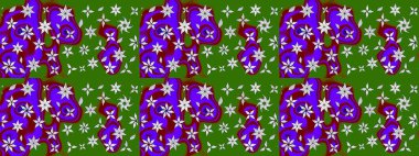 Tekstil, duvar kâğıdı, kapaklar, yüzey, baskı, hediye paketi, hatıra defteri, dekupaj. Küçük yabani çiçeklerdeki halk modelini çiz. Taşralı şıklığı. Liberty style millefleurs.