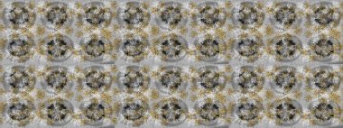 Raster illüstrasyonu. Gri, kahverengi ve nötr kar taneleri. Noel ve yeni yıl moda baskıları için tatil tasarımı. Kar tanelerinin soyut arkaplanlı Noel deseni.