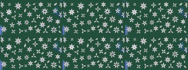 Çiçek desenli çizim. Raster illüstrasyonu. Asya tekstil tarzında. Güzel kumaş deseni. Renkli Bahar Teması eskiz kalıbı. Düz Çiçek Elementleri Tasarımı.