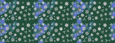 Güzel çiçek deseni. Yeşil renkli çiçekler. Renkli Bahar Teması eskiz kalıbı. Düz Çiçek Elementleri Tasarımı.