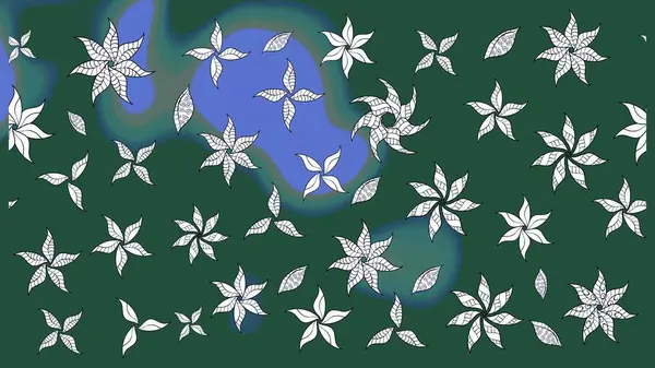 Raster illüstrasyonu. Güzel kumaş deseni. Bahar çiçekli güzel bir çiçek deseni..