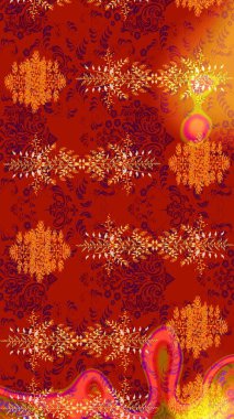 Düz kar karalama ikonları, yılbaşı afişi için kar taneleri silueti, kartlar. Kırmızı, turuncu ve sarı renklerde şirin soyut kar taneleri raster tasarımı. Yeni yıl kar tanesi.