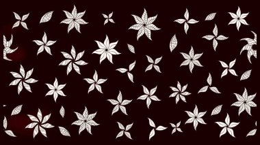 Renkli çizim kalıbı. Raster illüstrasyonu. Çiçek duvar kâğıdı. Siyah renkli şirin tekstil. Çiçek arka planı.