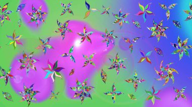 Manzaralı çiçek deseni. Üst manzara, yumuşak menekşe rengi. Sevgililer günü ve tebrik kartı konsepti için şık bir davetiye. Çiçek kompozisyonu, el boyası, hassas şablon..