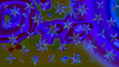 Zarif, parlak ve mavi çiçek desenli tasarım. Sabıka baskıları, bebek kıyafetleri, duvar kâğıtları, paket kutuları vb..