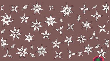 Nazik romantik baskı. Bahar mevsimi. Raster güzel bir çiçek deseni çizmiş. Tatil havası..