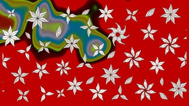 Güzel eskiz şekli. Düz Çiçek Elementleri Tasarımı. Renkli Yaz Temalı eskiz kalıbı. Yazdır. Güzel kumaş deseni. Raster çiçekli arka plan.