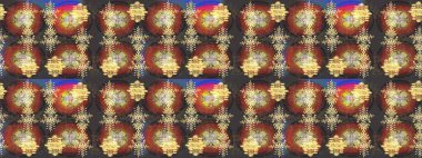 Kar taneleri tasarımı. Son moda kar taneleri ve elementler onun kartlarını gösteriyor. Retro tarzı, kış elementleri. Modern soyut tasarım posteri, kapak, kart tasarımı kahverengi, gri ve sarı renkler.