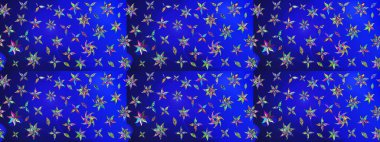 Raster illüstrasyonu. Tekstil veya kitap kapakları, imalat, duvar kağıtları, baskı, hediye paketi ve yapıştırma kitabı için çiçek eskizi geçmişi. Küçük ölçekli çiçeklerdeki basit sevimli desen.