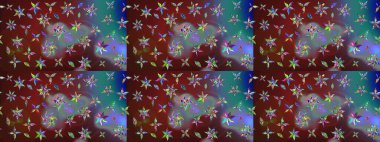 Kahverengi renkli çiçek desenli eskiz, el yapımı papatyalar, papatyalar. Tekrar eden çiçek arkaplanı, zarif kahverengi çiçek duvar kağıdı..