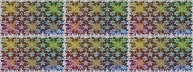 Raster oryantal süs. Kahverengi renklerde altın desenler ve altın elementler. Kusursuz altın desen.