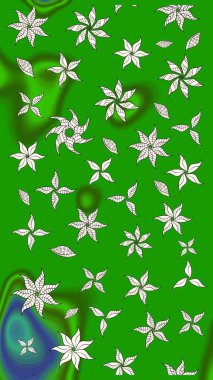 Şatafatlı bahar bahçesi dokusu. Raster illüstrasyonu. Flower eskiz arka planı. Çiçek deseni.