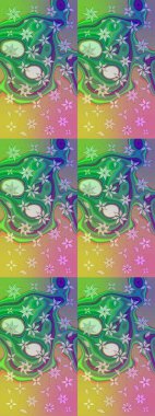 Düğün davetiyeleri için çiçek deseni, tebrik kartları, hatıra defteri, baskı, hediye paketi, imalat. Sulu boya tarzında yeşil çiçekli zarif eskiz deseni, tasarım elementleri. Düzenlenebilir.