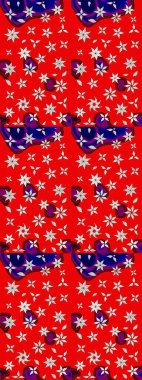 Parmak izi, kumaş, duvar kâğıdı, tekstil için raster dokusu. Renkli grunge renkli çiçeklerle soyut bir arka plan oluşturur. Nakış desenli çiçek deseni..