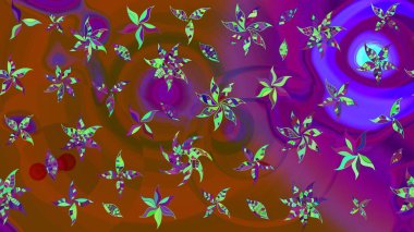 Bahar mevsimi. Tatil havası. Raster güzel bir çiçek deseni çizmiş. Nazik romantik baskı.