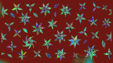 Eskiz Vintage Çiçek Deseni. Raster Kalça dokusu deseni.