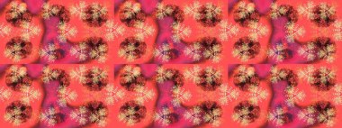 Soyut duvar kâğıdı, ambalaj dekorasyonu. Pembe, turuncu ve kırmızı renkler üzerine resim. Kışın sembolü, mutlu noeller, mutlu yeni yıl kutlaması Raster illüstrasyonu. Kar tanesi kadar basit..