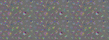 Eskiz geçmişi. Raster. Eski usul. Tomurcukları çiçek olan sevimli bir çiçek deseni. Raster illüstrasyonu. Kumaş, tekstil ve duvar kağıdı baskısı için..