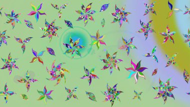 Tekstil veya kitap kapakları, imalat, duvar kağıtları, baskı, hediye paketi ve yapıştırma kitabı için çiçek eskizi geçmişi. Küçük çaplı çiçeklerdeki basit şirin desenler. Raster illüstrasyonu.