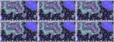 Düz Çiçek Elementleri Tasarımı. Raster kusursuz. Güzel kumaş deseni. Renkli Bahar Temalı Kusursuz Arkaplan. Çiçek deseni.