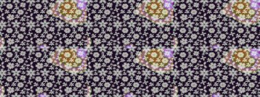 Raster Hip kumaş deseni. Eskiz Vintage Çiçek Deseni.