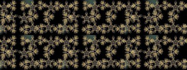 Siyah renkli çiçekler. Raster illüstrasyonundaki çiçek desenli çizim. Renkli Yaz Temalı eskiz kalıbı. Düz Çiçek Elementleri Tasarımı.