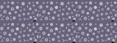 Raster Floral Illustration, Asyalı tekstil. Tarafsız renklerde etnik çiçeklerle zarif bir eskiz..