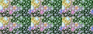 Düz Çiçek Elementleri Tasarımı. Güzel kumaş deseni. Zentangle soyut çiçekleri. Raster illüstrasyonu. Renkli Bahar Teması eskiz kalıbı. Çiçek tozu..