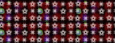 Arabesk ve çiçek öğeleri ile oryantal raster desen. Geleneksel klasik süs. Arabesk ile Vintage desen.