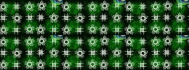 Yeşil, siyah ve mavi renkler üzerine illüstrasyon. Soyut duvar kâğıdı, ambalaj dekorasyonu. Basit bir kar tanesi. Kışın sembolü, mutlu noeller, mutlu yeni yıl kutlaması Raster illüstrasyonu..