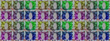 Şirin karalama çiçekleri olan kusursuz çiçek desenleri. El yapımı çiçek ve bitki koleksiyonu. Eskiz stili yeşil ve nötr renklerde. Raster illüstrasyonu. Raster illüstrasyonu.