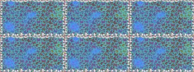 Mavi ve mor arka planda uçan güzel kelebek. Kusursuz desen. Kumaş, tekstil, baskı ve davetiye örnekleri. Raster. Doğada Güzellik.