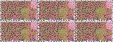 Farklı yönlere uçan renkli kelebek koleksiyonu. Raster illüstrasyonu. Kızlar, erkekler, elbiseler, duvar kağıtları için soyut, pürüzsüz desen.