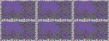 Kağıt, kumaş ve ambalaj için uygun. Menekşe rengi kelebekler ve nötr şirin bir arka plan. Kusursuz desen. Raster..