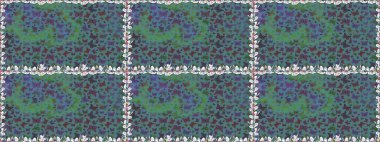 Kelebekli kusursuz soyut çiçek arkaplanı. Sonsuz. Raster. Çizim, karalama, karalama. Moda Kumaşı Tasarımı.