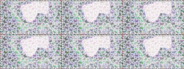 Farklı yönlere uçan renkli kelebek koleksiyonu. Kızlar, erkekler, elbiseler, duvar kağıtları için soyut, pürüzsüz desenler. Raster illüstrasyonu.