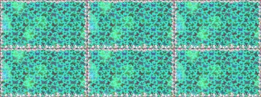 Şirin kelebek mavisi ve yeşil raster deseni. Kusursuz. Giysi tasarımı için dekor.