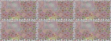 Tarafsız ve gri arka planda kelebek. Rastgele, nötr ve gri kelebekler sevimli desenler. Raster illüstrasyonu. Kusursuz. Davet, kart, yazdırma için basit kadınsı desen.