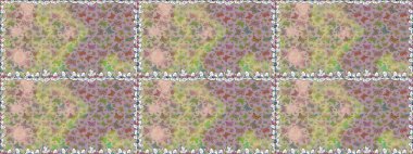 Raster illüstrasyonu. Tarafsız ve bej arka planda güzel renkli kelebeklerin Raster vintage el çizimi. Moda sevimli kumaş tasarımı.