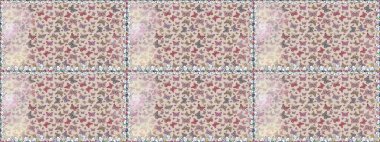 Gri ve nötr renkte bir resim. Raster illüstrasyonu. Moda Kumaşı Tasarımı. Kelebeklerle parlak, pürüzsüz desen.