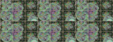 Küçük çiçekteki sevimli çiçek deseni. Gri ve yeşil renkte çiçekler.