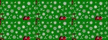 Tekstil ve kapak tasarımı için mükemmel. Renkli yeşil çizim kalıbı. Doodle tarzı. Elle çizilmiş sonbahar çiçeği deseni. Yeşil renkte çiçekler.