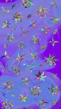 Güzel suluboya yaz çiçekleri deseni..