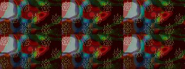 Çiçekler suluboya eskiz deseni. Raster Stili kumaş deseni.