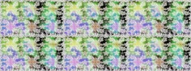 Elle çizilmiş. Raster resim. Sorunsuz çiçek desenli çiçekli, halk tarzında bırakır.