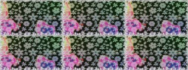 Raster illüstrasyonu. Gri ve nötr renklerde yaz çiçekleri. Raster çiçek desenli ve çiçekli..