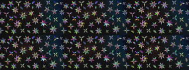 Arkaplan dokusu, duvar kağıdı, çiçek temalı gri renkler. Soyut etnik raster çizim kalıbı. Kabile sanatı boho baskısı, klasik çiçek arkaplanı.