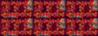 Yeni yıl kar tanesi. Düz kar karalama ikonları, kar taneleri kırmızı, kahverengi ve mor renkli siluetler noel afişi, kartlar. Güzel soyut kar taneleri raster tasarımı..