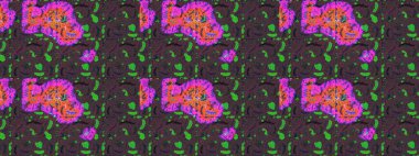 Tekstil, tebrik kartı, boyama kitabı, telefon kılıfı baskısı için kullanılabilir. Etnik Mandala süsü. Raster Henna dövme stili. Hint çiçekli desenli şal desenli..